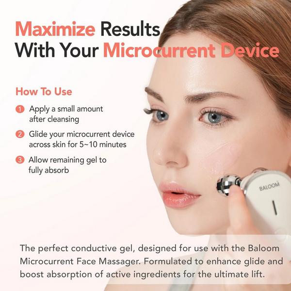 Baloom Microcurrent Face Massager & Collagen Booster Gel Set #7