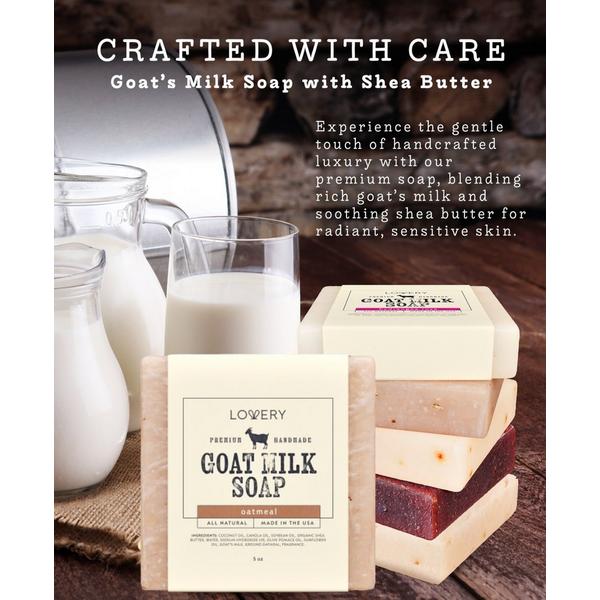 Lovery Handmade Goat Milk Soap Bars with Organic Shea Butter #2