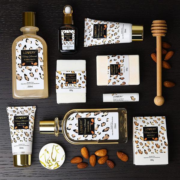 Lovery Honey AlmondLuxury Spa Set Gift Basket #7