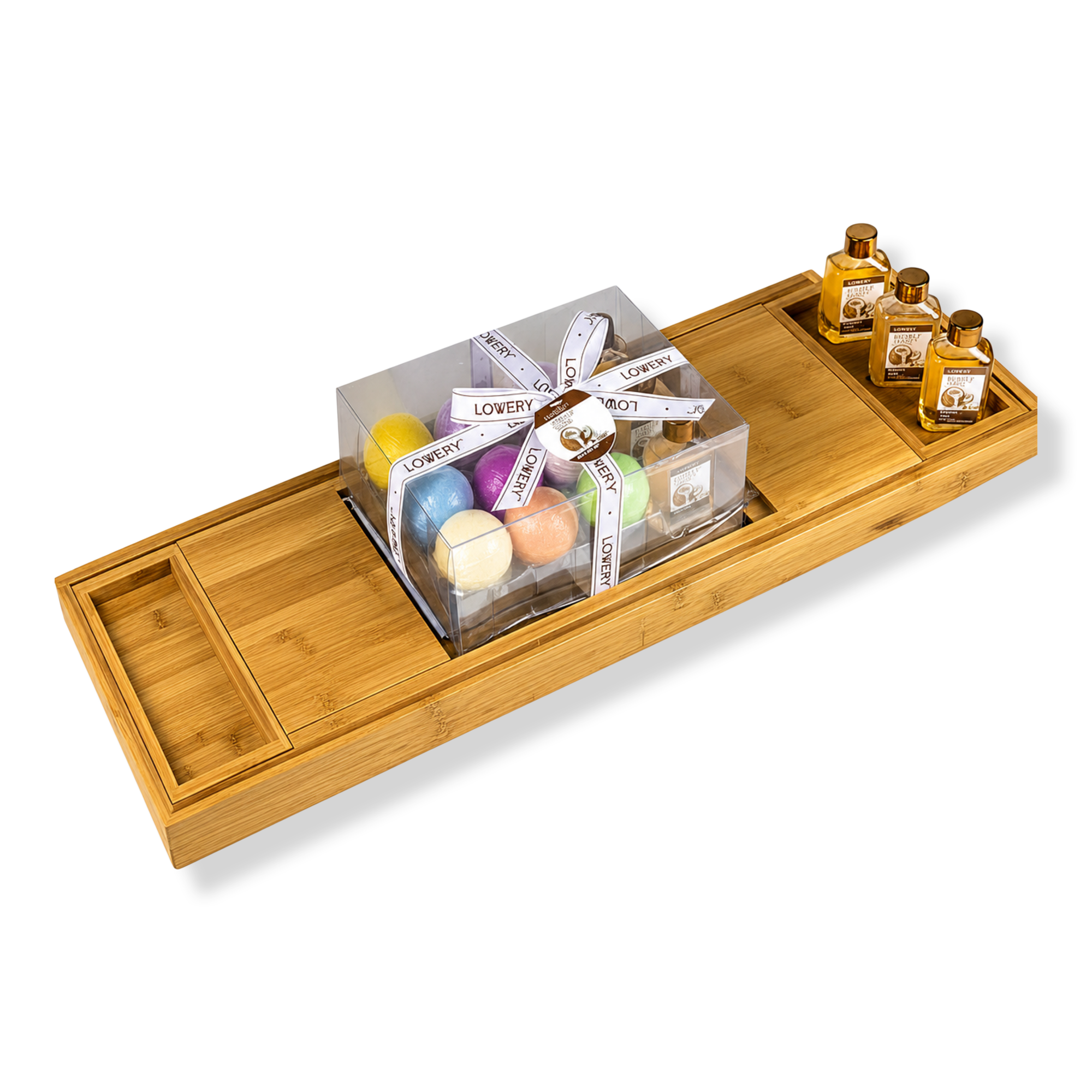 Lovery Premium Eco-Friendly Bathtub Caddy Gift Set #1