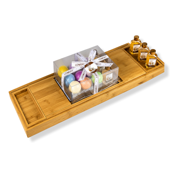 Lovery Premium Eco-Friendly Bathtub Caddy Gift Set #1