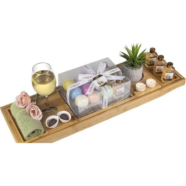 Lovery Premium Eco-Friendly Bathtub Caddy Gift Set #2