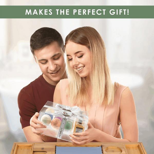 Lovery Premium Eco-Friendly Bathtub Caddy Gift Set #5