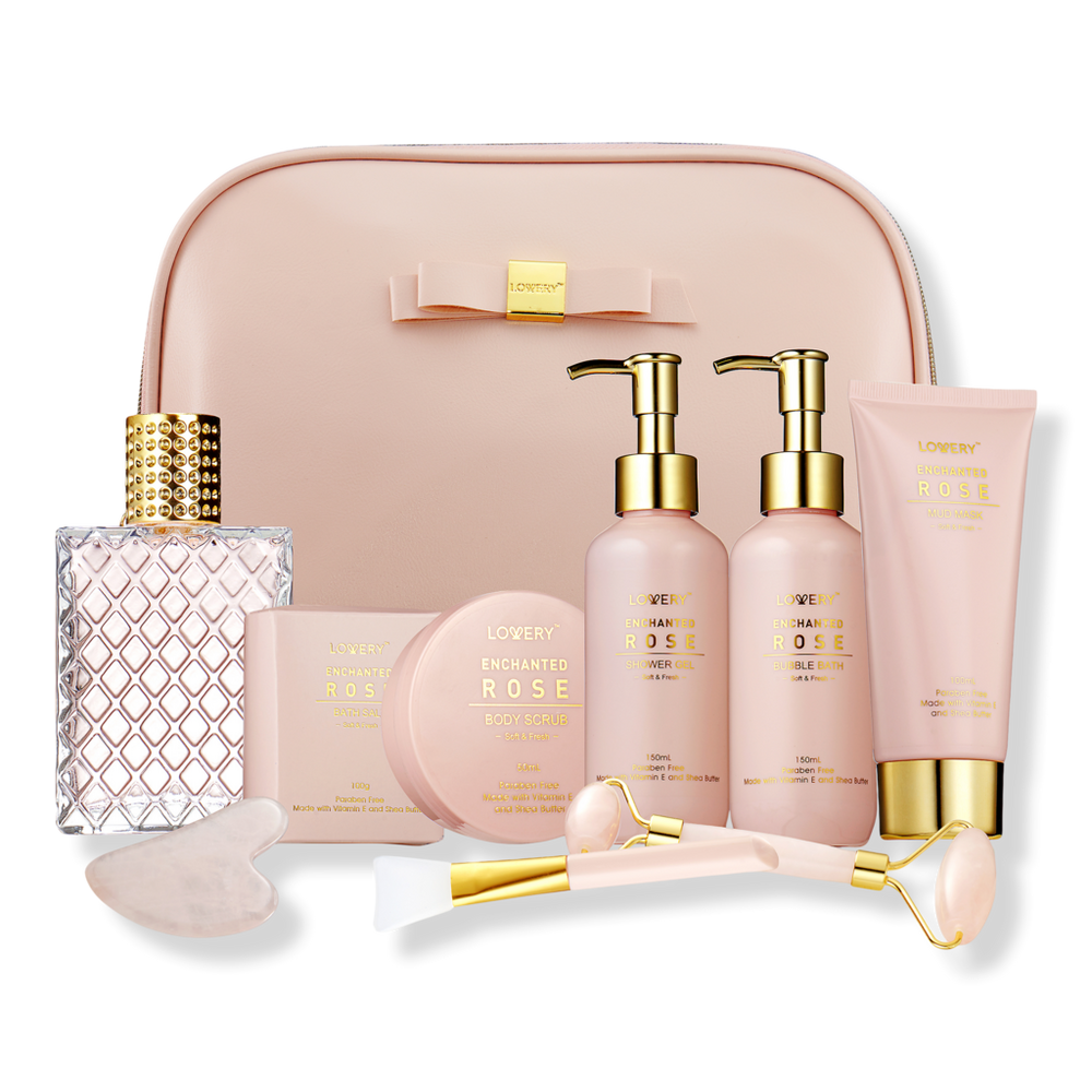 Lovery Luxury Enchanted Rose Bath & Body Beauty Kit