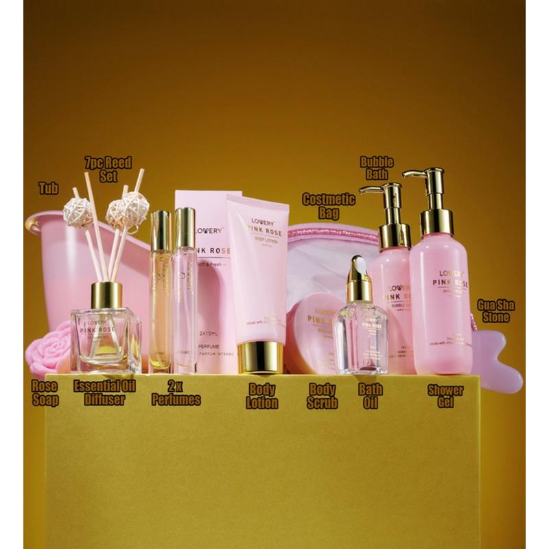 Lovery - Luxe Pink Rose Bath and Body Spa Gift Set | Ulta Beauty