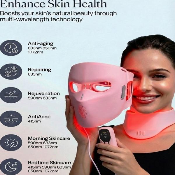 Lovery 4D LED Light Therapy Face & Neck Set with Multiple Wavelengths Medical-Grade Silicone #3