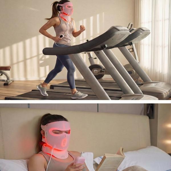 Lovery 4D LED Light Therapy Face & Neck Set with Multiple Wavelengths Medical-Grade Silicone #8