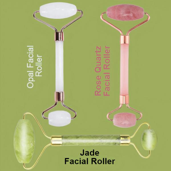 Lovery Facial Roller Set Rose Quartz, Jade, & Opal Facial Tools #2