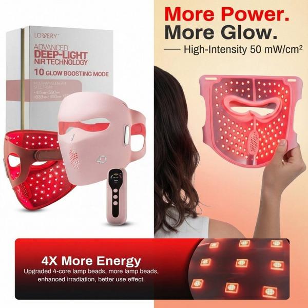 Lovery 4D LED Light Therapy Face Mask Medical Grade Silicone #3
