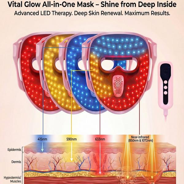 Lovery 4D LED Light Therapy Face Mask Medical Grade Silicone #4