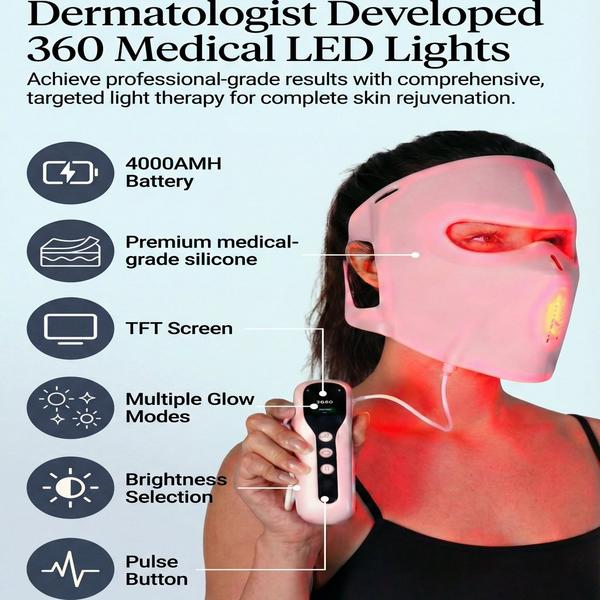 Lovery 4D LED Light Therapy Face Mask Medical Grade Silicone #6