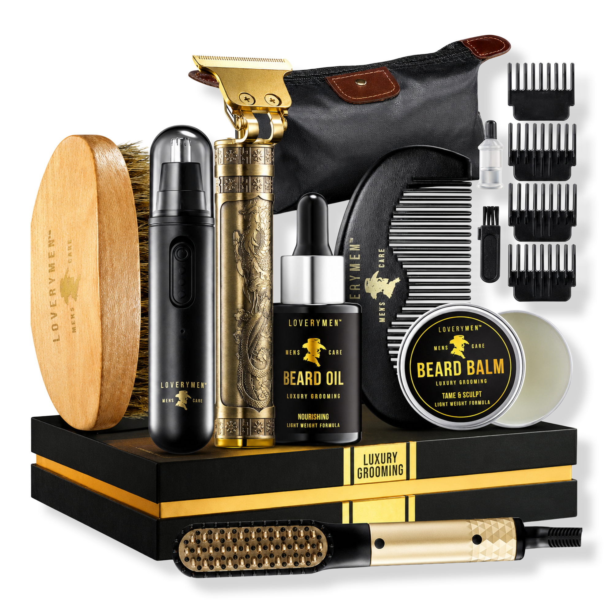 Lovery Ultimate Luxury Mens Beard Grooming Kit #1