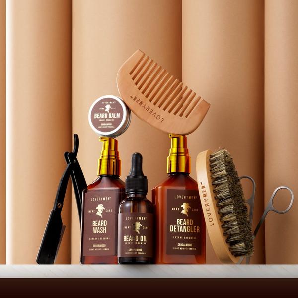 Lovery Beard Care Kit - Ultimate Sandalwood Grooming Set #4