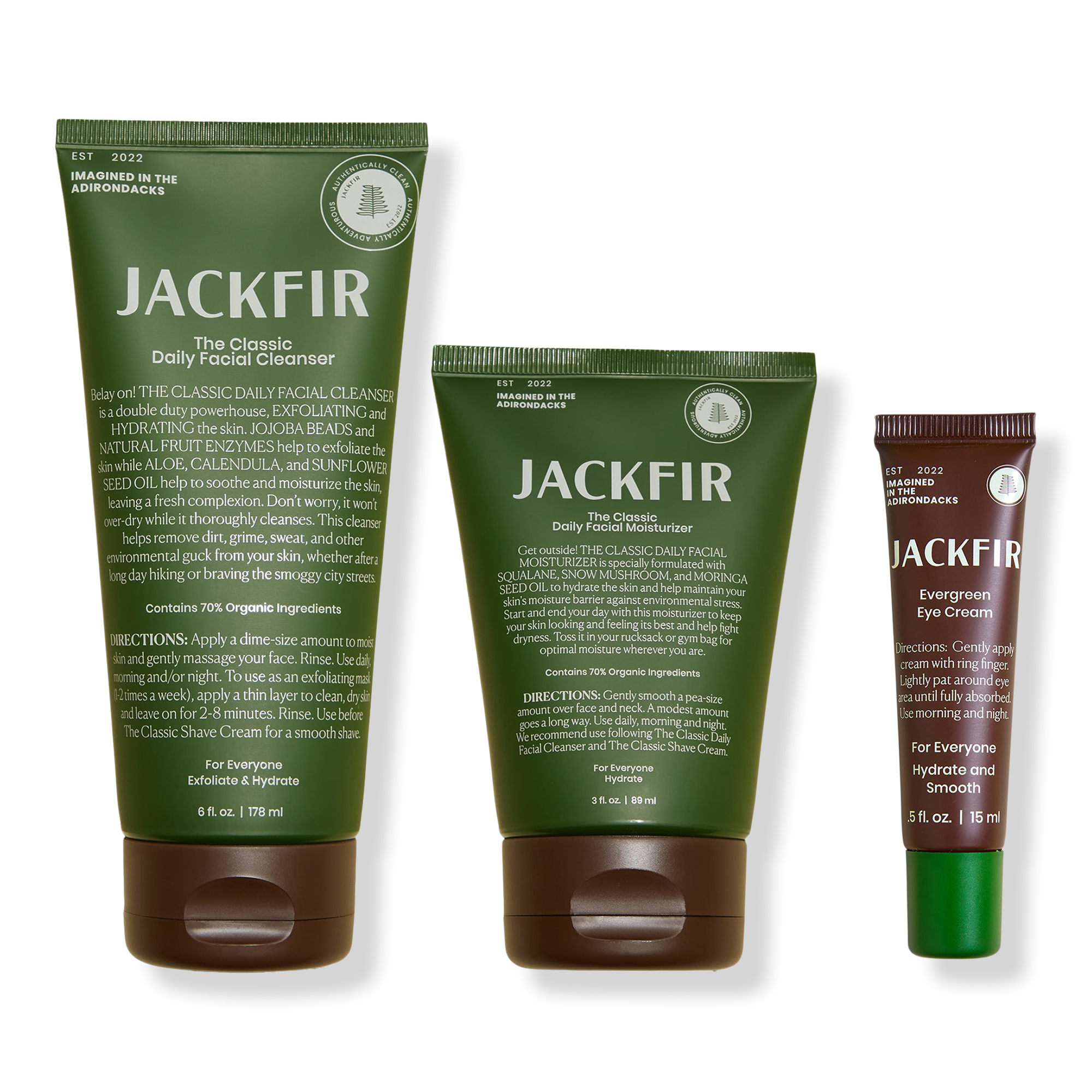 Jackfir The Cleanser and Moisturizer and Eye Cream Set #1