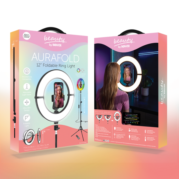 Beauty by Bower AURAFOLD Foldable Makeup Ring Light with Stand #2