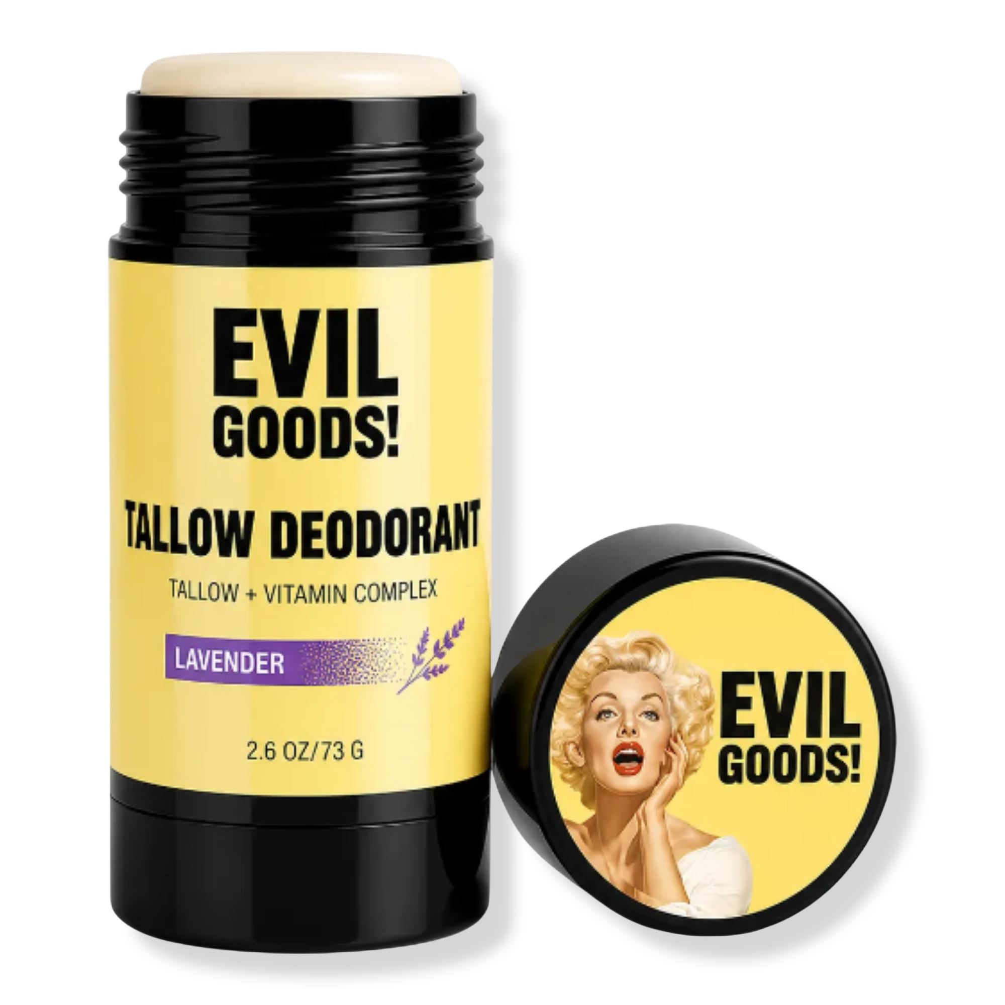 Evil Goods Tallow Deodorant Natural Aluminum Free #1