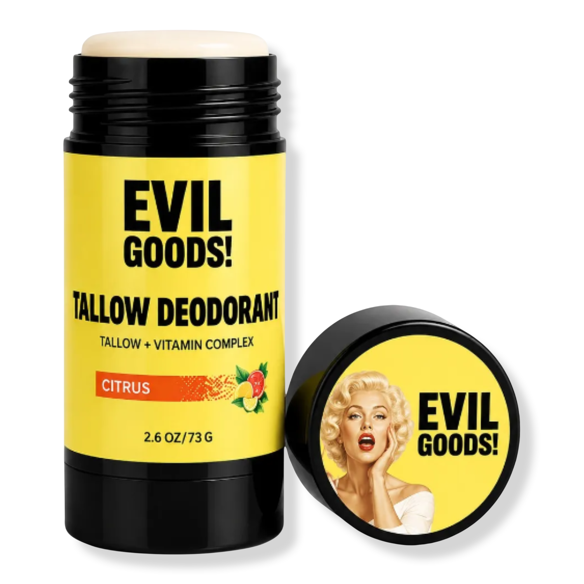 Evil Goods Tallow Deodorant Natural Aluminum Free #1