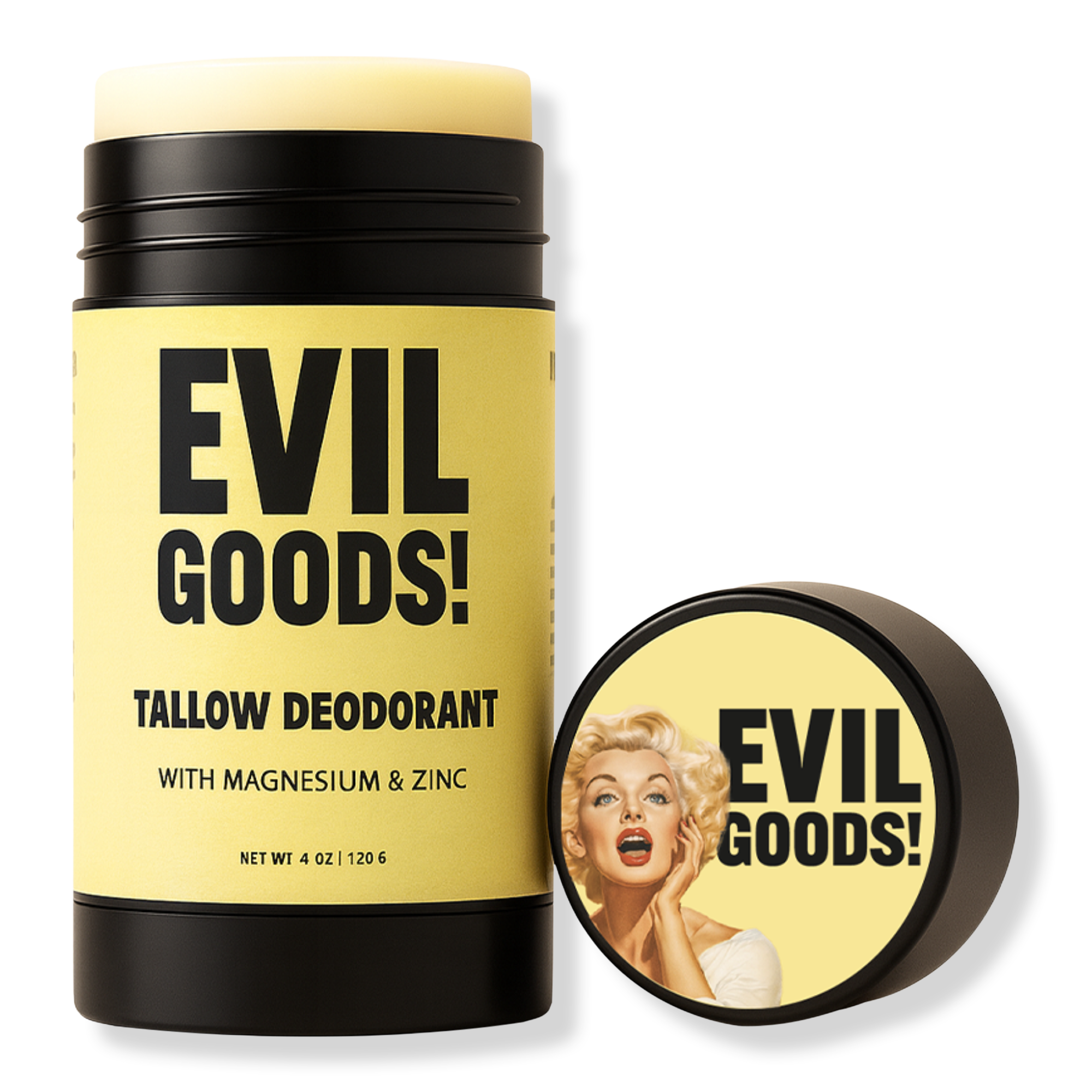 Evil Goods Tallow Deodorant Natural Aluminum Free #1