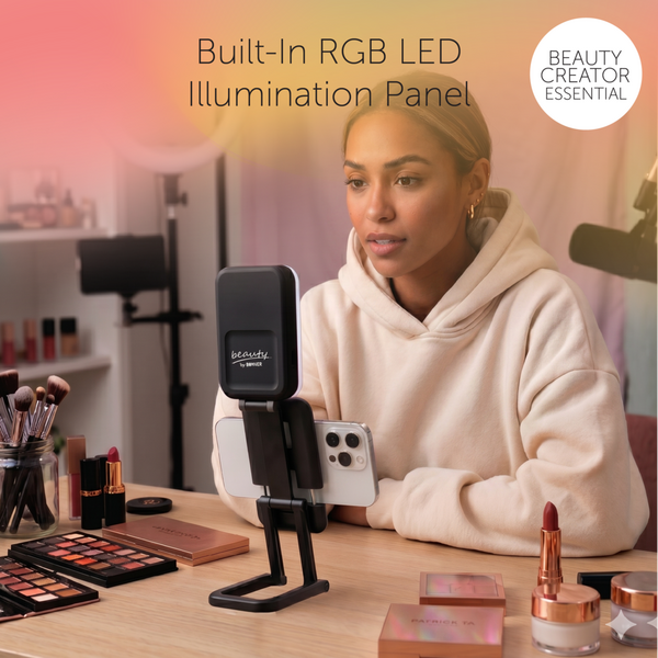 Beauty by Bower GLAMFOLD Foldable Makeup Selfie Light with Phone Holder #4