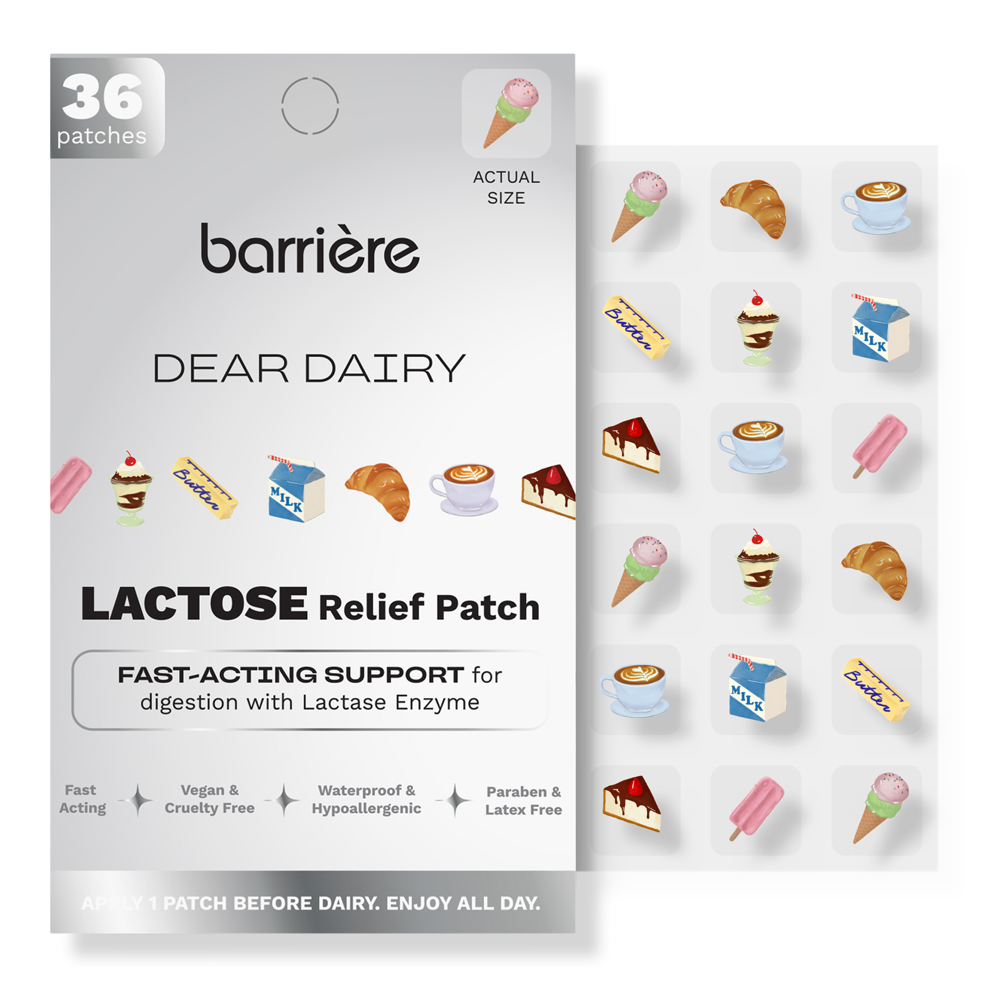Barrière DEAR DAIRY Lactose Relief Patch #1