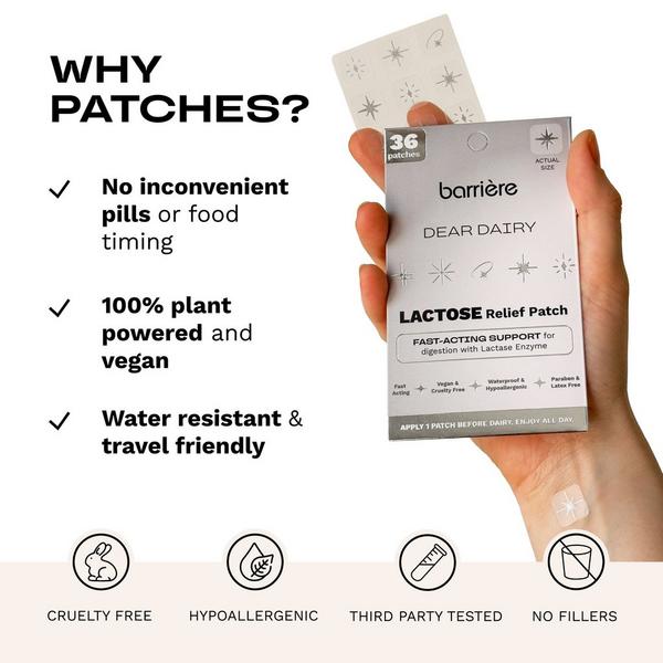 Barrière DEAR DAIRY Lactose Relief Patch #8