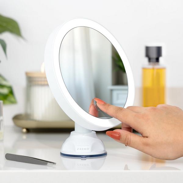 Zadro Lighted Wall Mounted Suction Cup Makeup Mirror with 10X Magnification #3