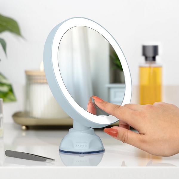 Zadro Lighted Wall Mounted Suction Cup Makeup Mirror with 10X Magnification #3