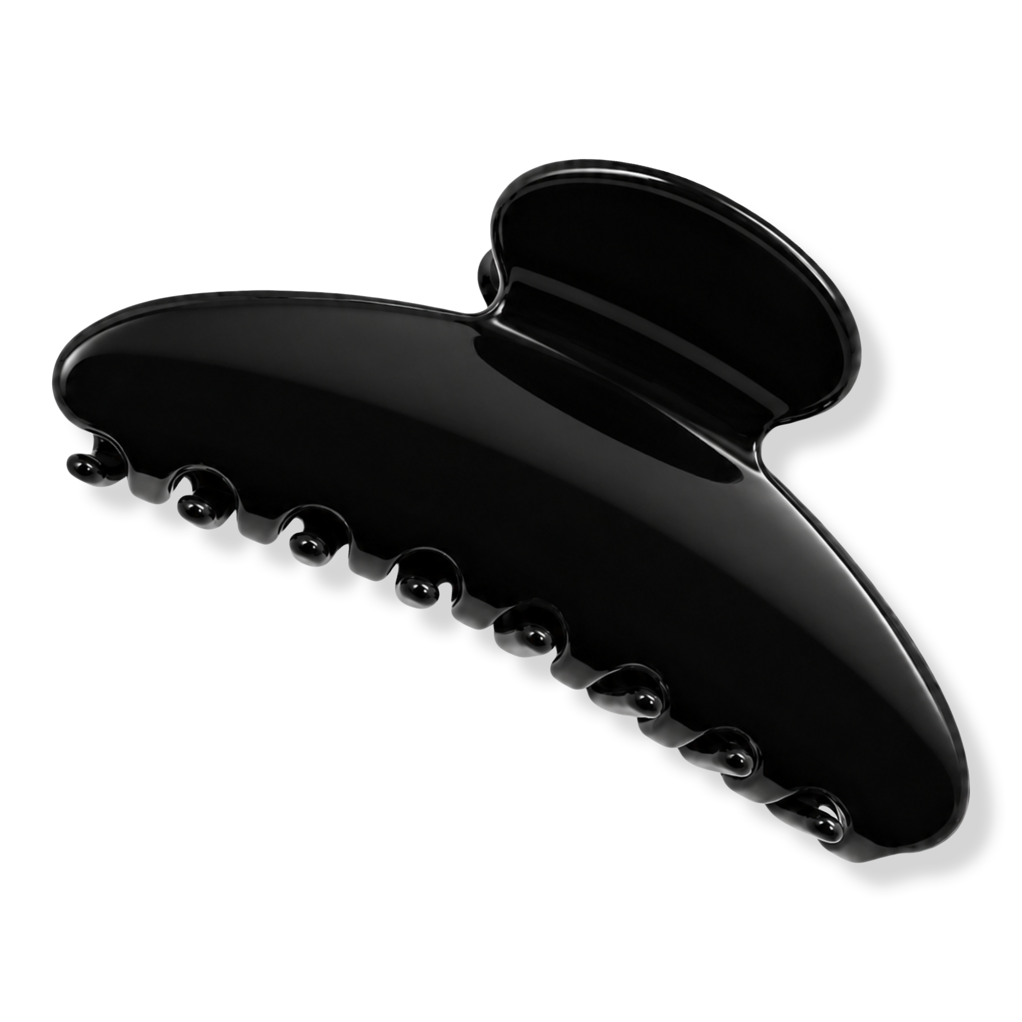 Pink Pewter Classic Curved Acetate Claw Hair Clip #1