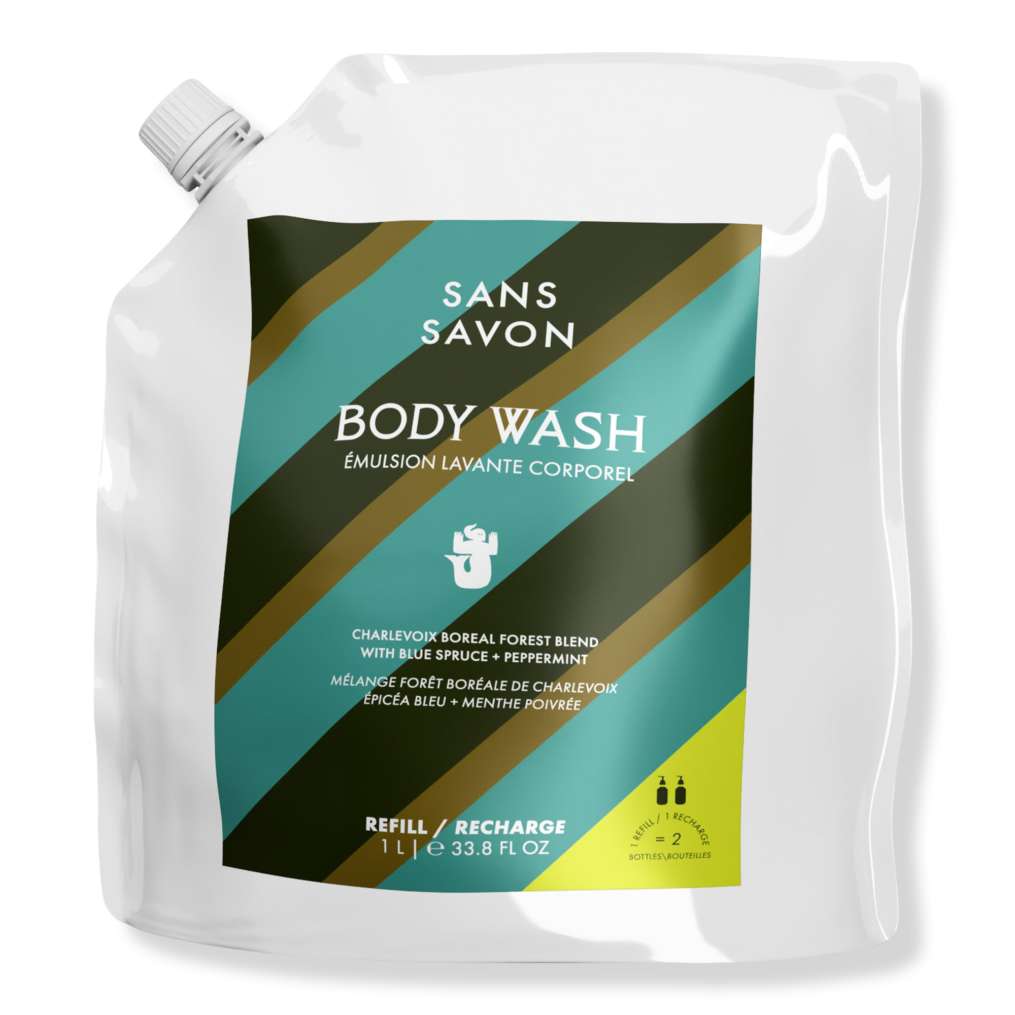 Sans Savon Body Wash Refill Charlevoix Boreal Forest Blend #1