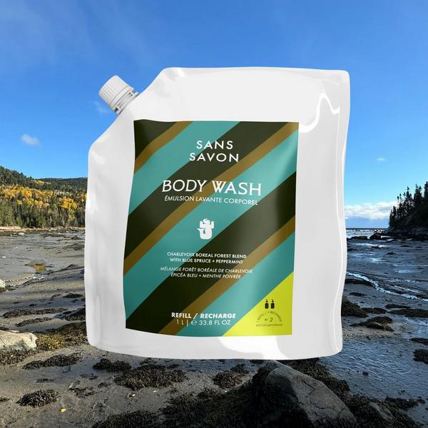 Sans Savon Body Wash Refill Charlevoix Boreal Forest Blend #6