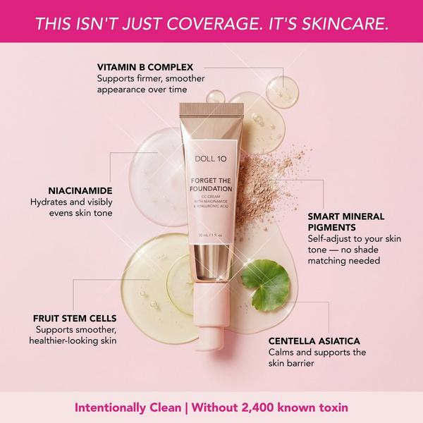 Doll 10 Forget The Foundation CC Cream With Niacinamide & Hyaluronic Acid #3