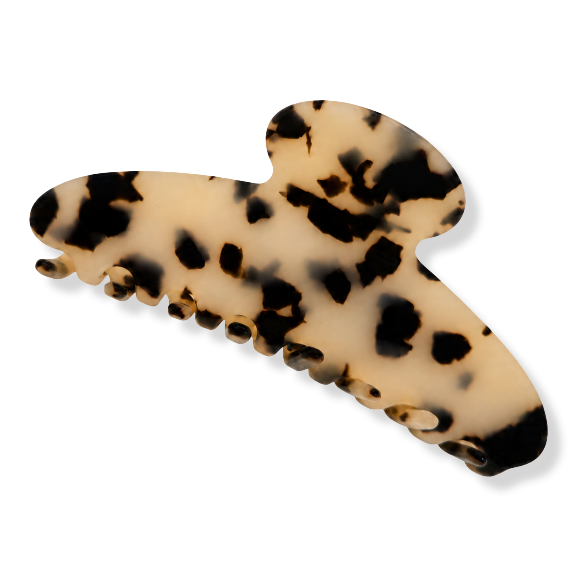 Pink Pewter Classic Curved Acetate Claw Hair Clip #1