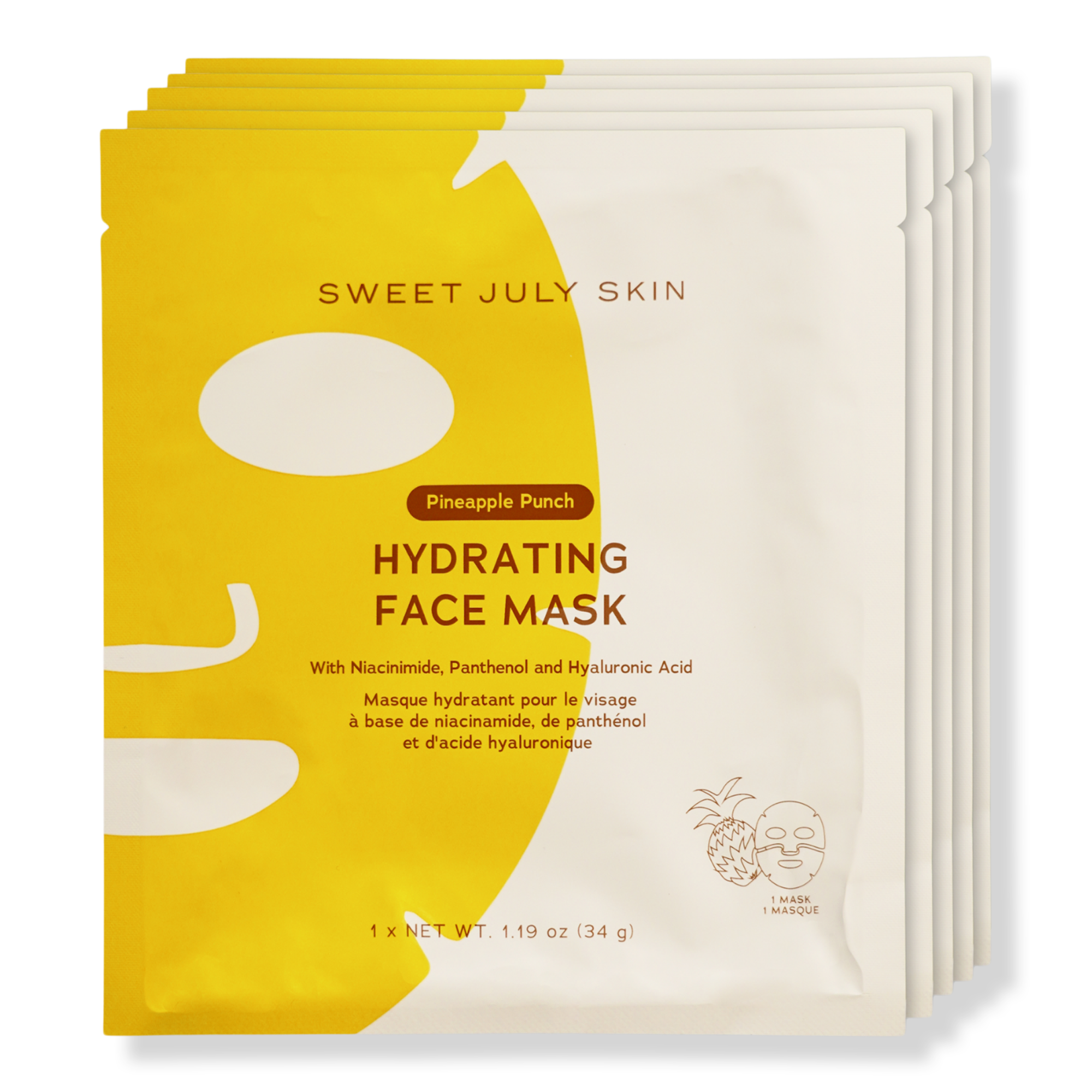 Sweet July Skin Pineapple Punch Hydrating Face Mask #1