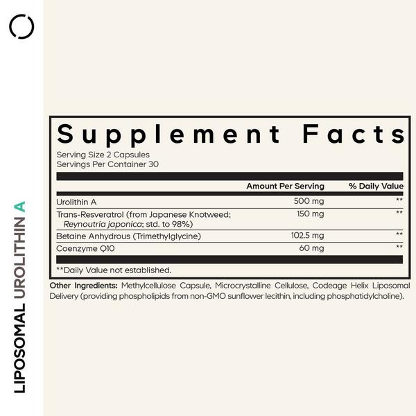 CODEAGE Liposomal Urolithin A with Resveratrol & CoQ10 #2