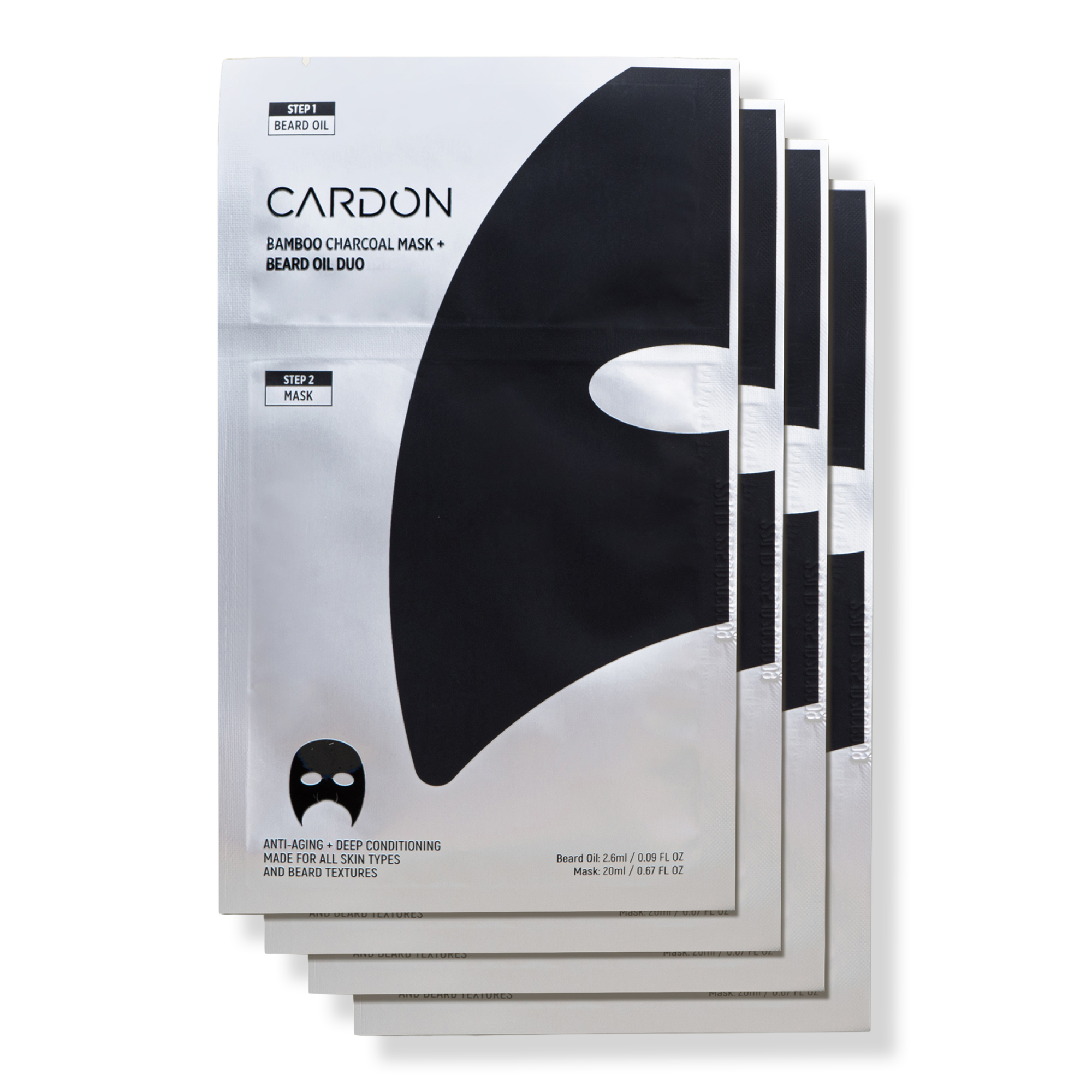 Cardon Skincare Bamboo Charcoal Mask + Beard Oil #1
