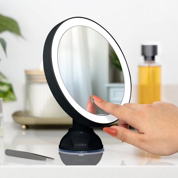 Zadro Lighted Wall Mounted Suction Cup Makeup Mirror with 10X Magnification #8