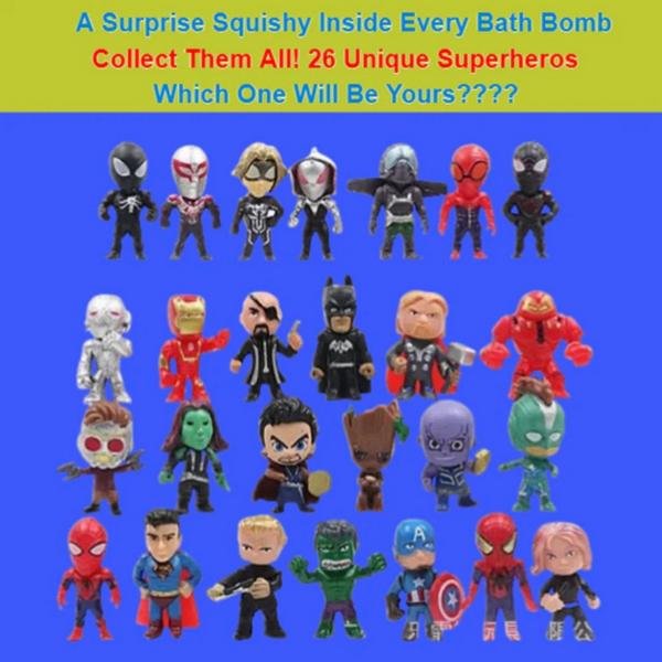 Lovery Superhero Bath Bombs Gift Set with Surprise Toy #3