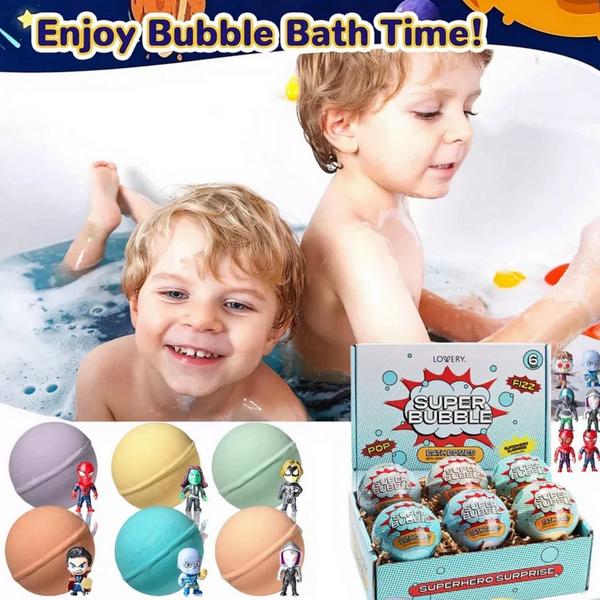 Lovery Superhero Bath Bombs Gift Set with Surprise Toy #4
