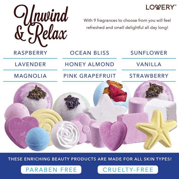 Lovery Bath Bombs Gift Set with Shea and Coco Butter #4