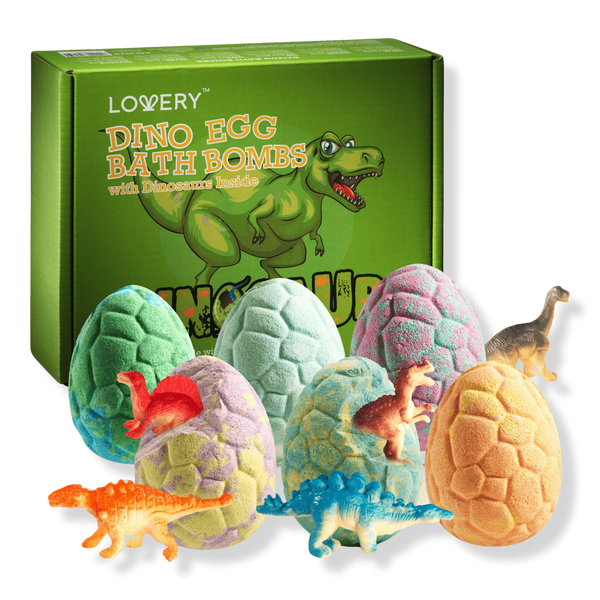 Lovery Dinosaur Bath Bomb Gift Set with Surprise Toys #1