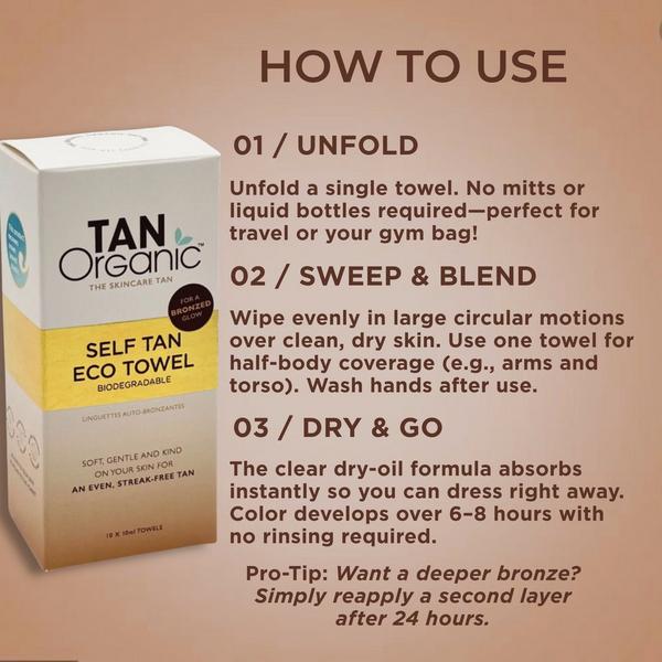 TanOrganic Self Tan Eco Towel #5