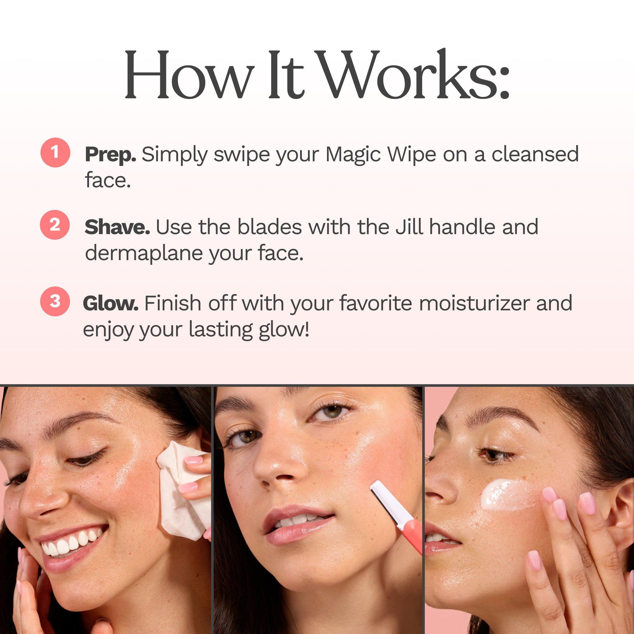 Масляные салфетки перед дермапланингом Jill Magic Wipes — фото 4