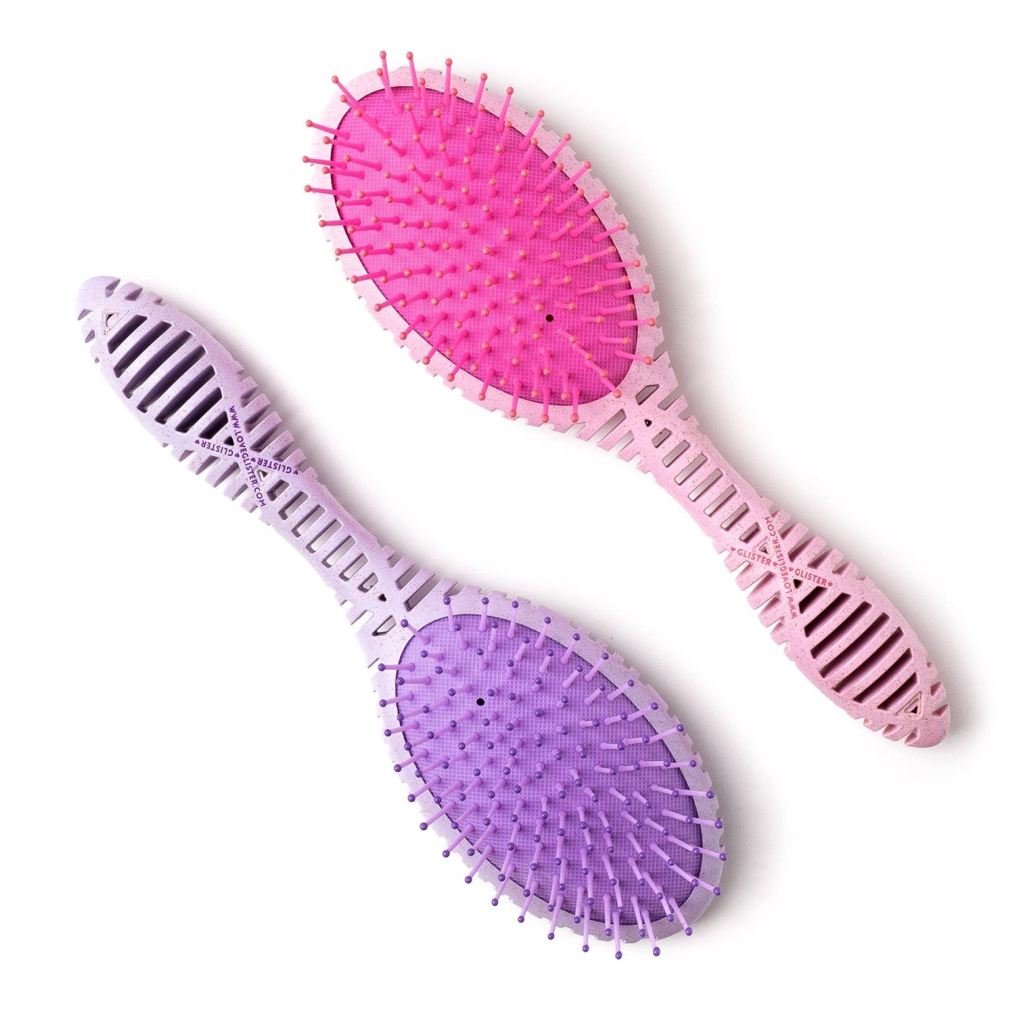 Экологичная расчёска для распутывания волос Glister Love Your Scalp, цвет: Розовый — фото 7