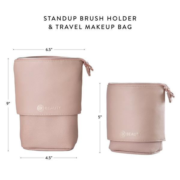BK Beauty Standup Brush Holder & Travel Makeup Bag #3