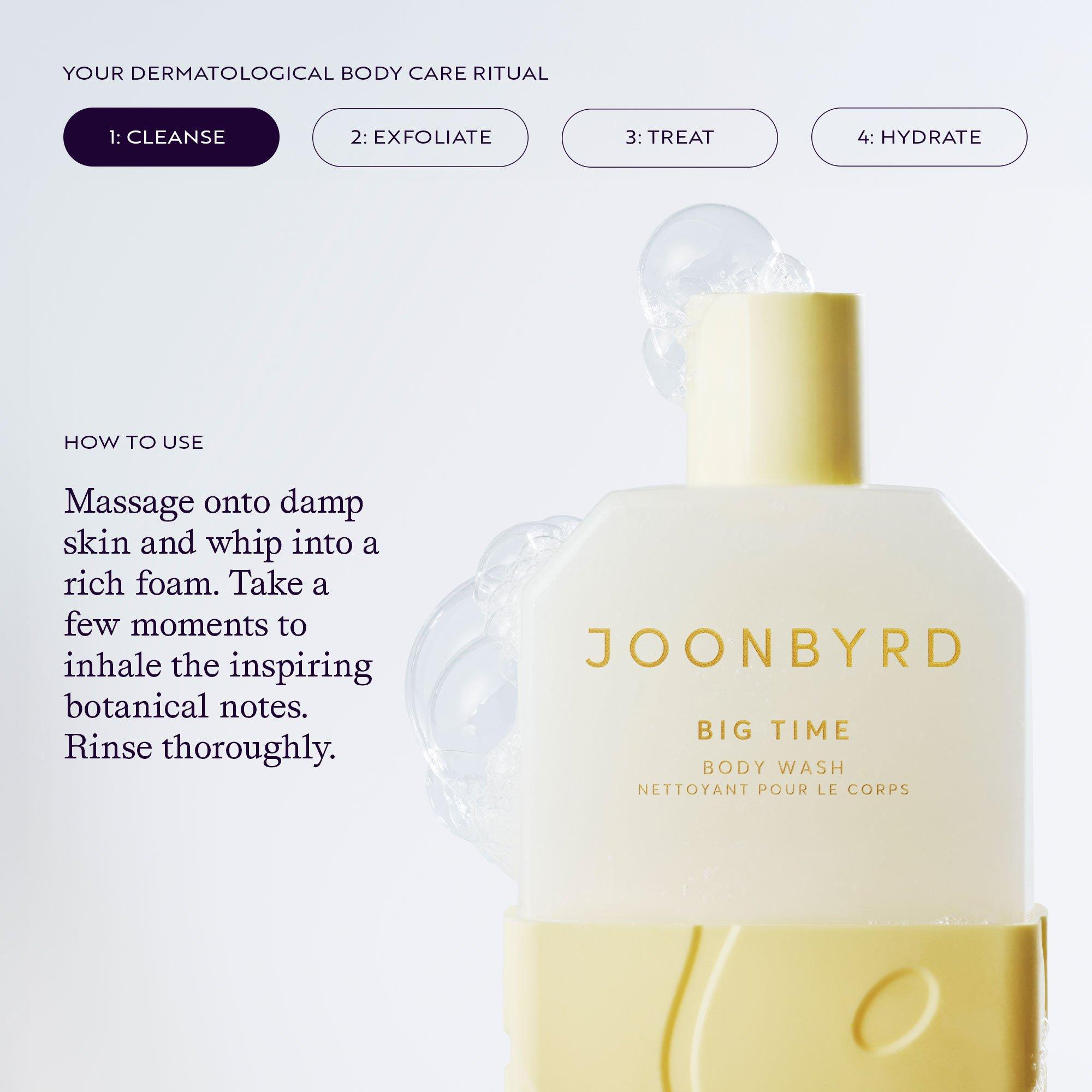 Гель для душа Joonbyrd Big Time Longevity с экзосомами и NAD+ для упругости кожи — фото 6