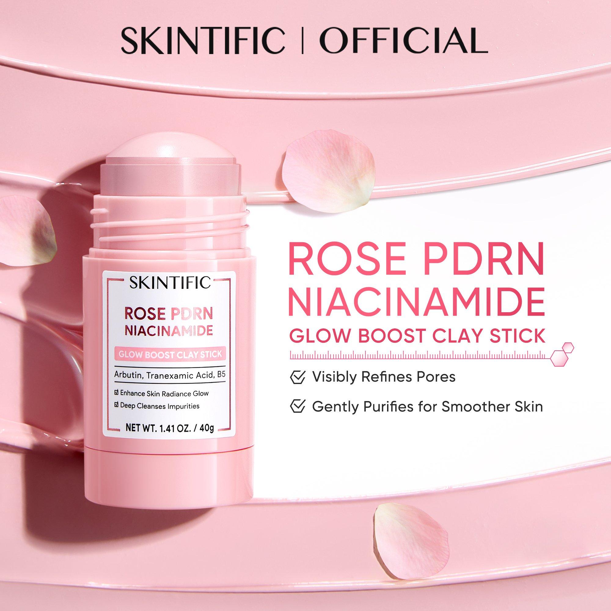 Глиняный стик с ниацинамидом для сияния кожи Skintific Rose Pdrn — фото 2