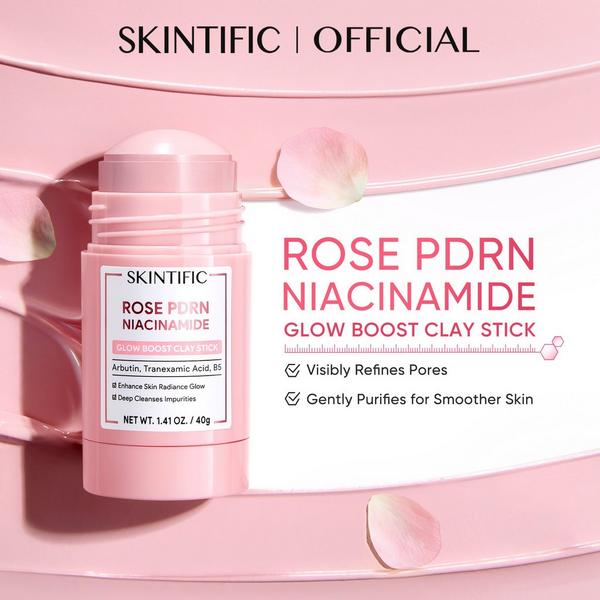 Skintific Rose PDRN Niacinamide Glow Boost Clay Stick #2
