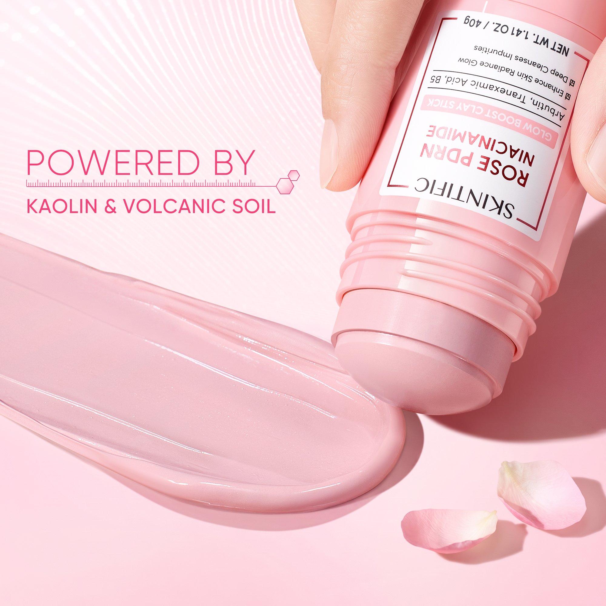 Глиняный стик с ниацинамидом для сияния кожи Skintific Rose Pdrn — фото 3