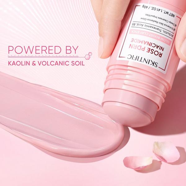 Skintific Rose PDRN Niacinamide Glow Boost Clay Stick #3