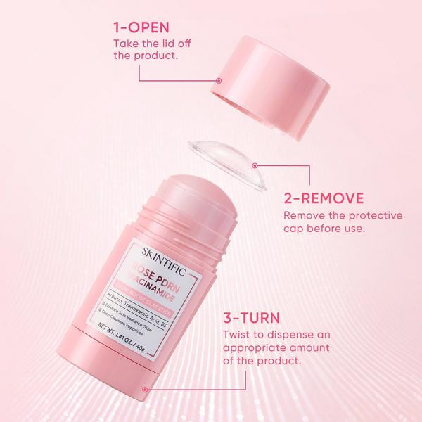 Skintific Rose PDRN Niacinamide Glow Boost Clay Stick #7